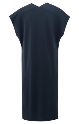 Yaya Jurk met dubbele V-hals Blauw