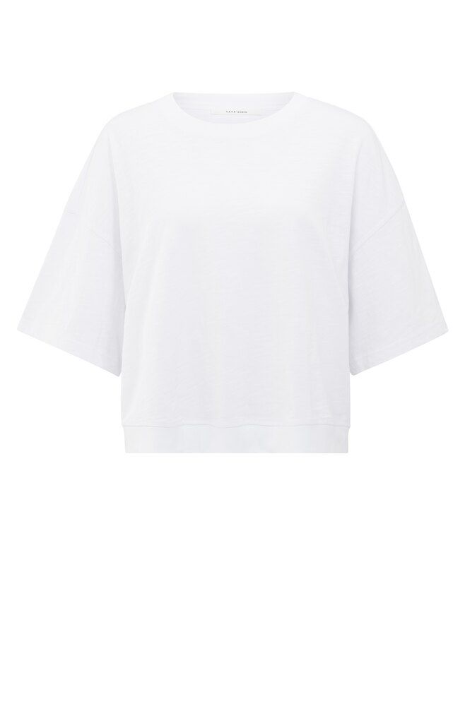 Yaya T-shirt met korte mouwen pure white