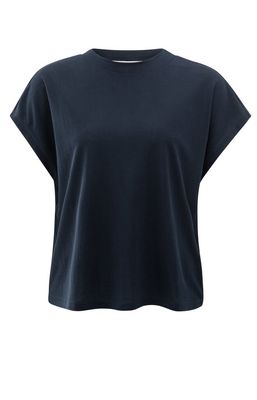 Yaya Mouwloze top met ronde hals Blauw