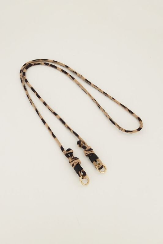 My Jewellery telefoonkoord leopard Bruin