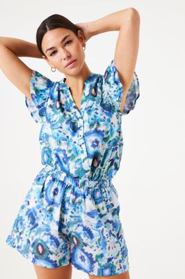 Garcia ladies shirt ss Blauw