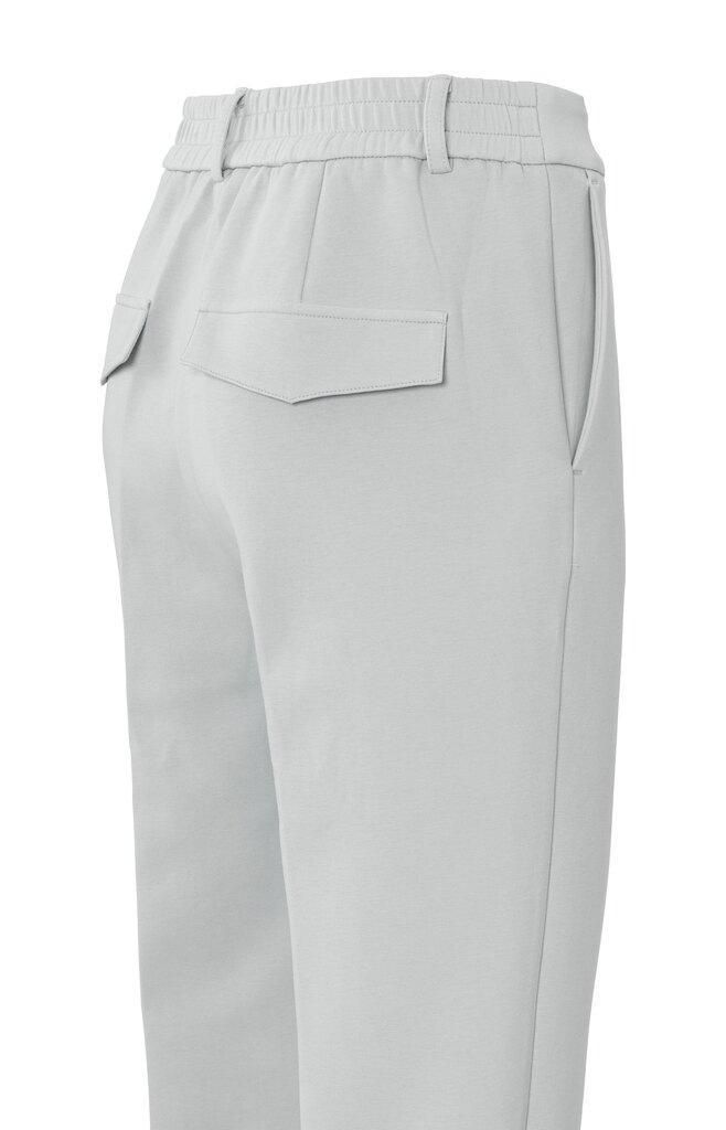 YaYa Straight scuba trousers Grijs