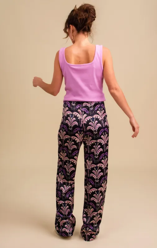 Pink Noir LEONA broek Zwart