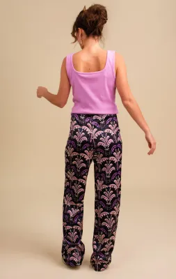 Pink Noir LEONA broek Zwart