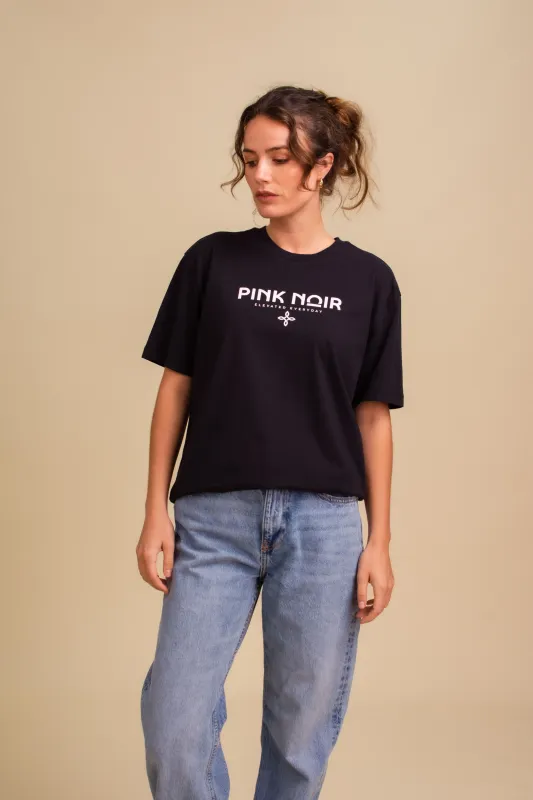 Pink Noir Gap t-shirt Zwart