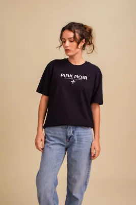 Pink Noir Gap t-shirt Zwart