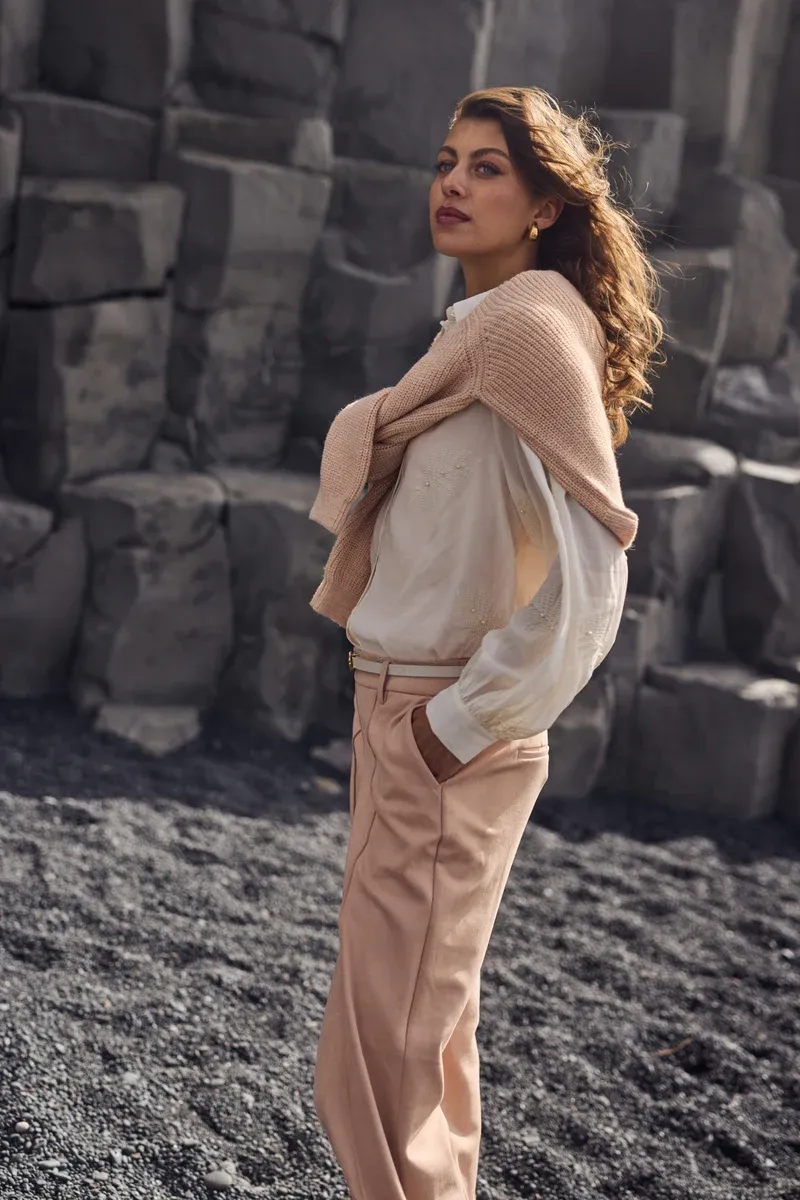 Nukus Milanova Blouse Pearl Ecru