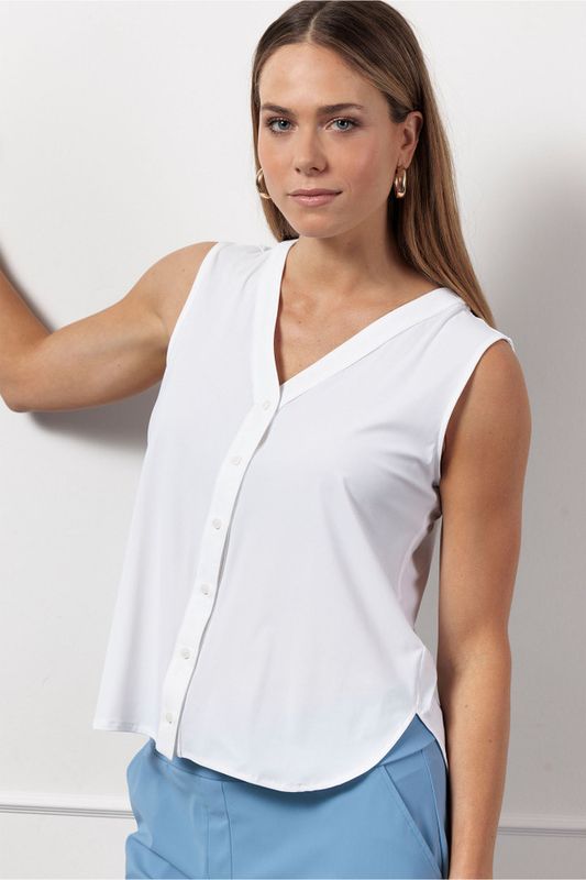 Studio Anneloes Elise sls blouse Wit