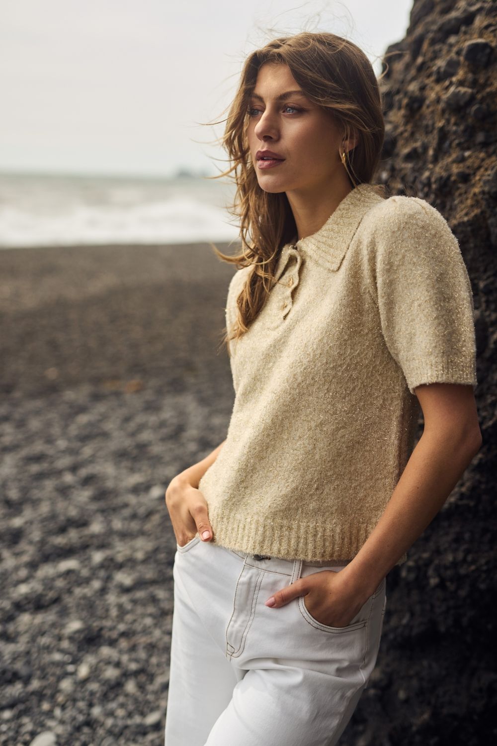 Nukus Sandra Pullover Beige