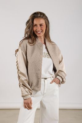 Nukus Baltimore Jacket Satin Beige