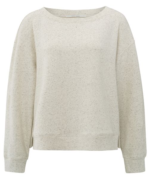 YaYa Gemeleerde sweater Ecru