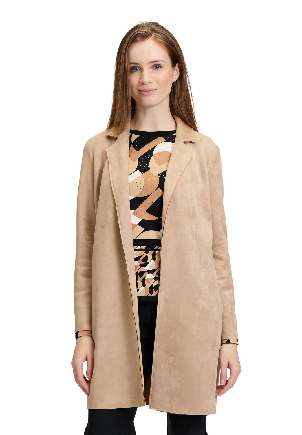 Betty Barclay Blazerjacke Lang 1/1 Arm Beige