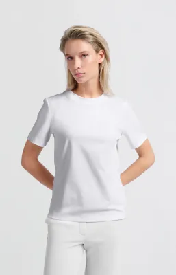 YaYa Round neck T-shirt Wit 01-719057
