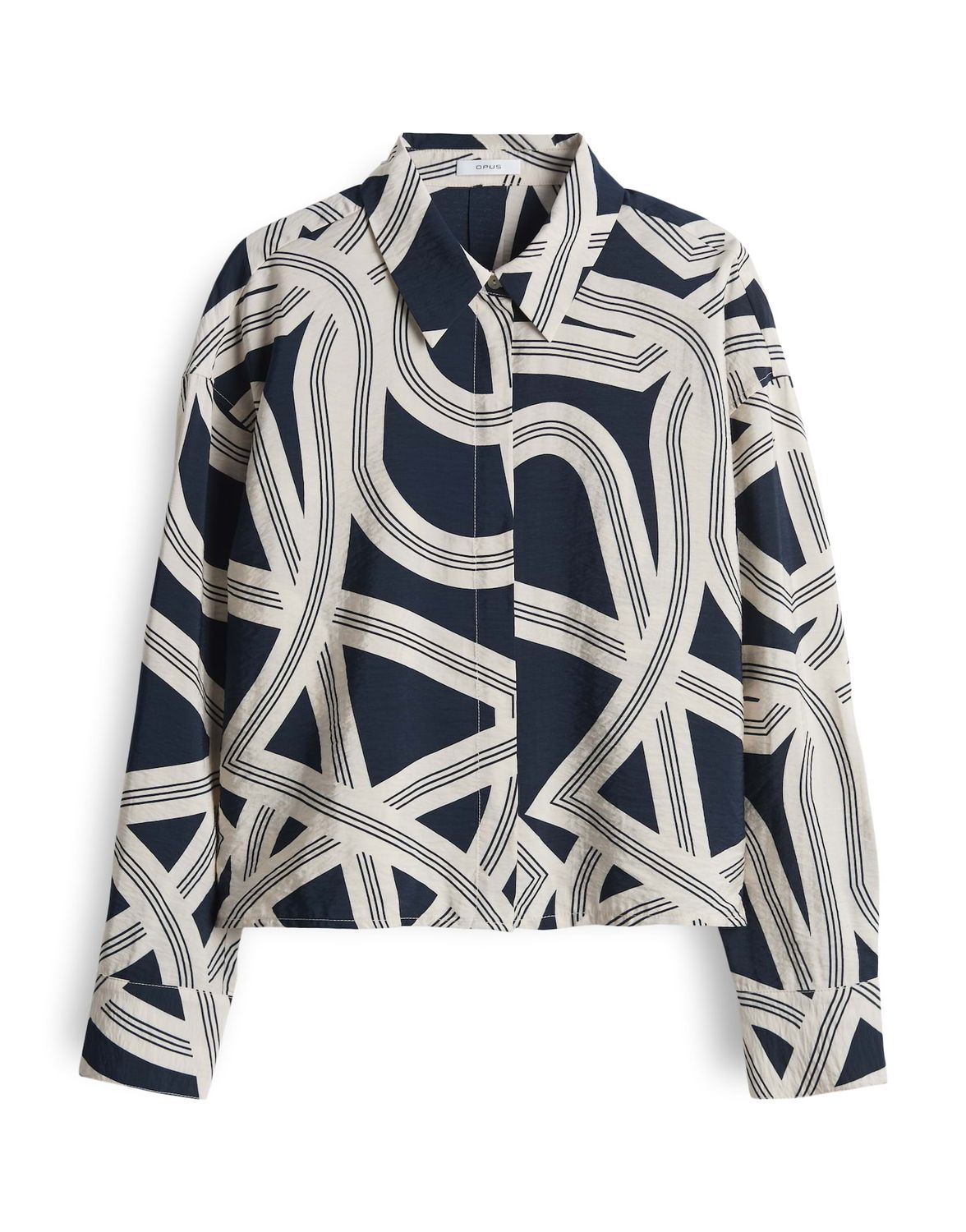 Opus dames blouse Famena lane Blauw