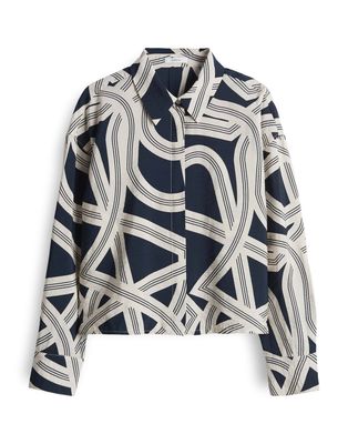 Opus dames blouse Famena lane Blauw