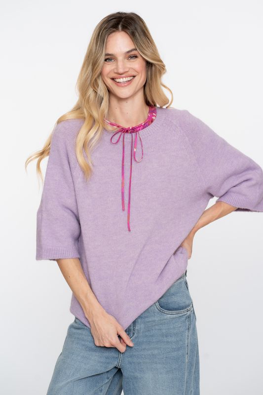 Geisha Pullover 3/4 top Paars