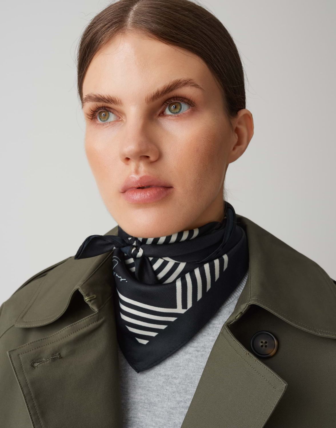 Opus Adilly sjaal Blauw
