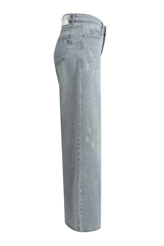Milano Italy WIDE LEG DENIM NORMAL RISE Grijs