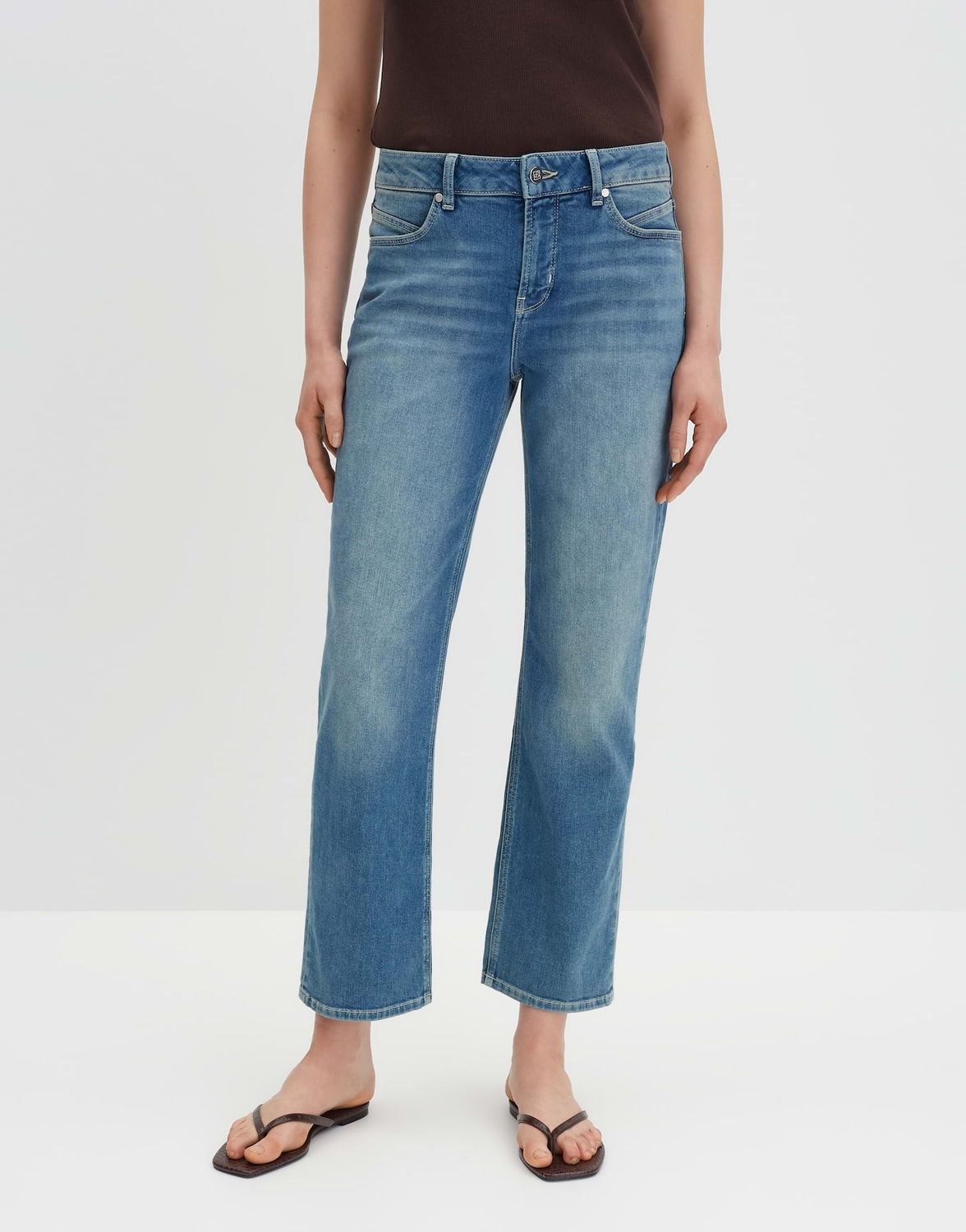 Someday denim Carie straight Blauw