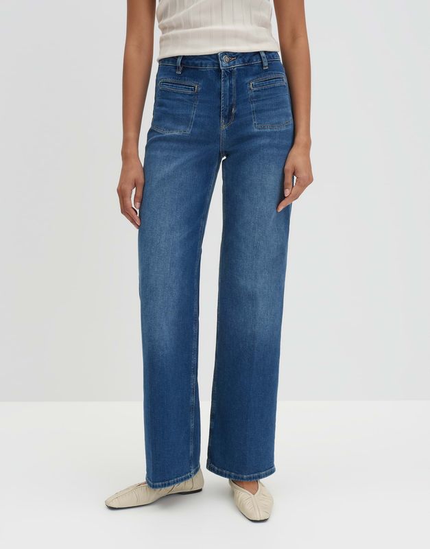 Someday broek Carie french Blauw