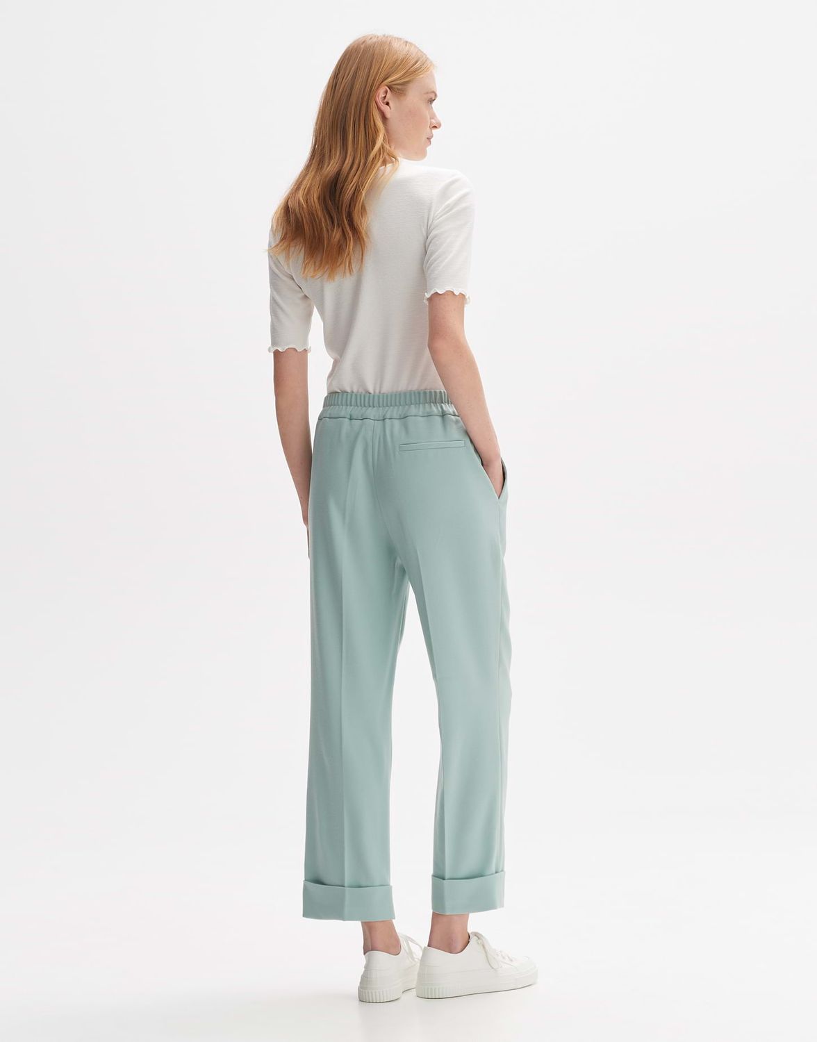 Opus Joggingbroek met structuur Maikito fresh Groen