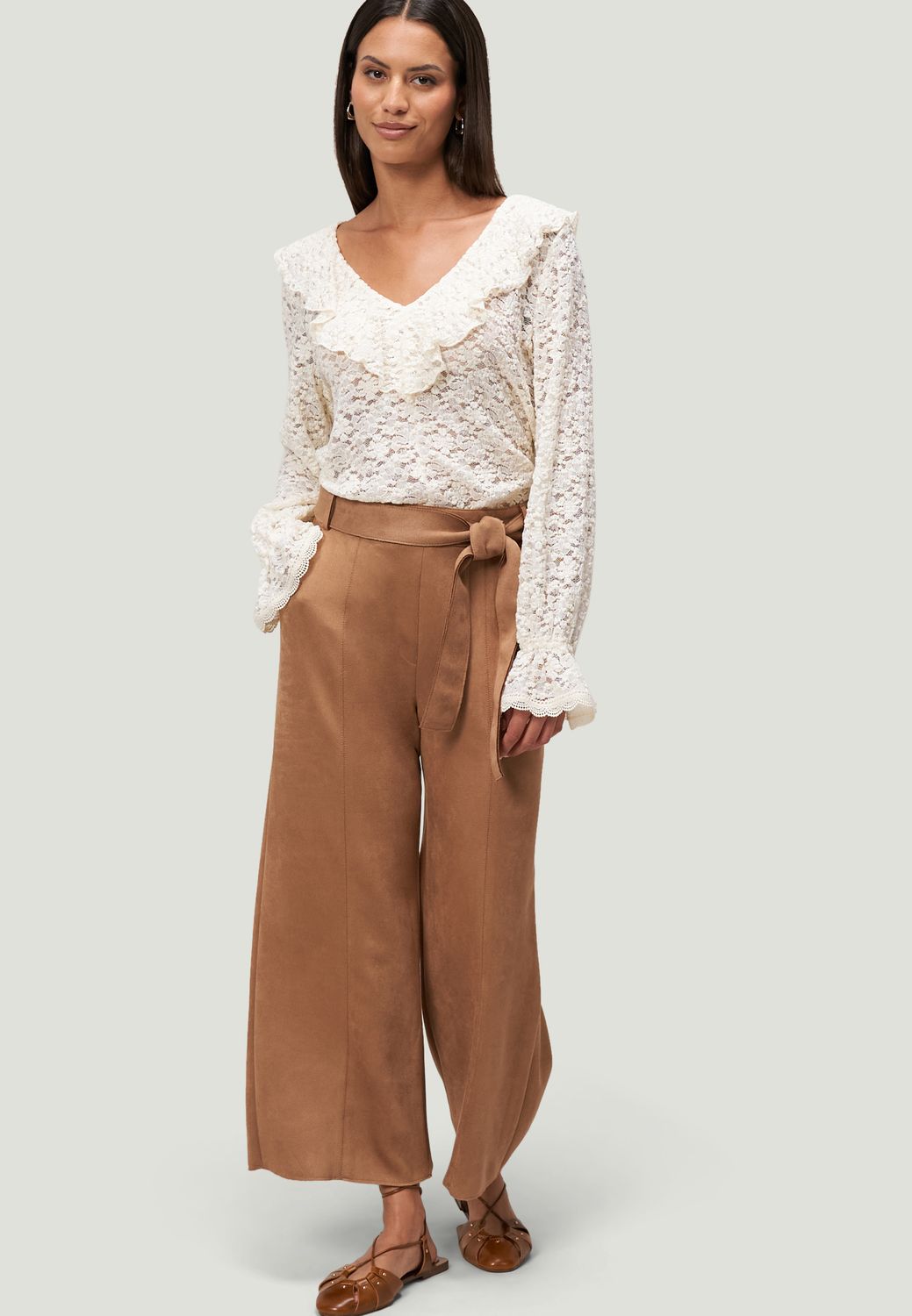 Zero zero broek Bruin