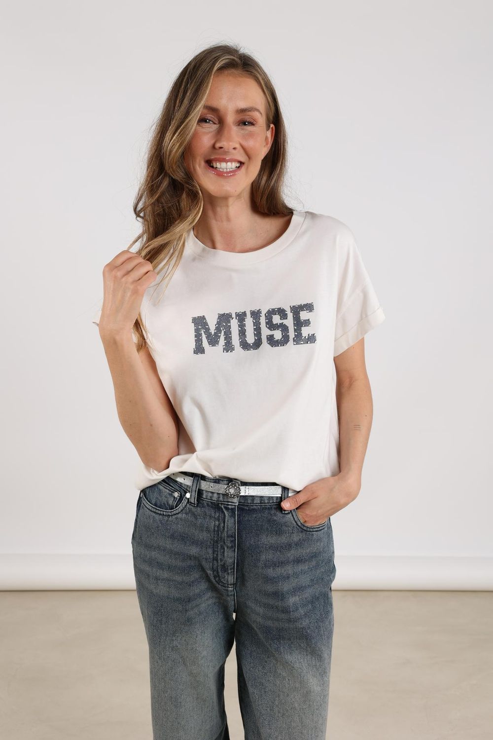 Nukus T-Shirt Lou Ecru
