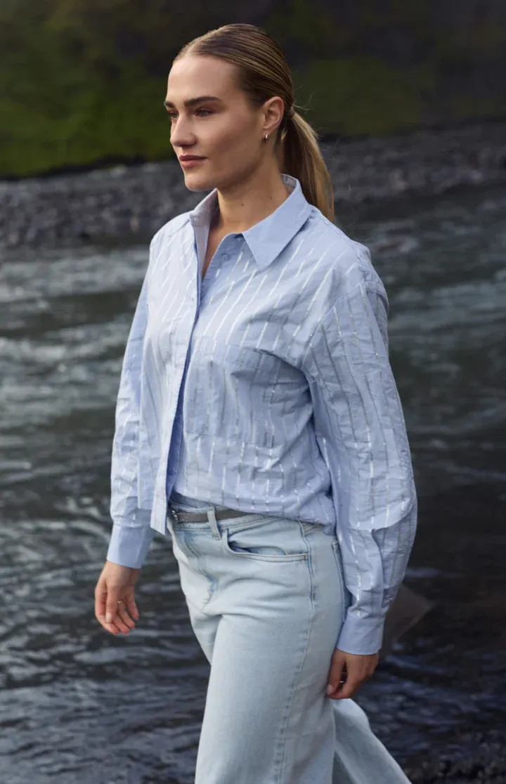 Nukus Blouse Sorrento Paillet Ice