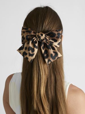 Neo Noir Bow Hair Clip Bruin