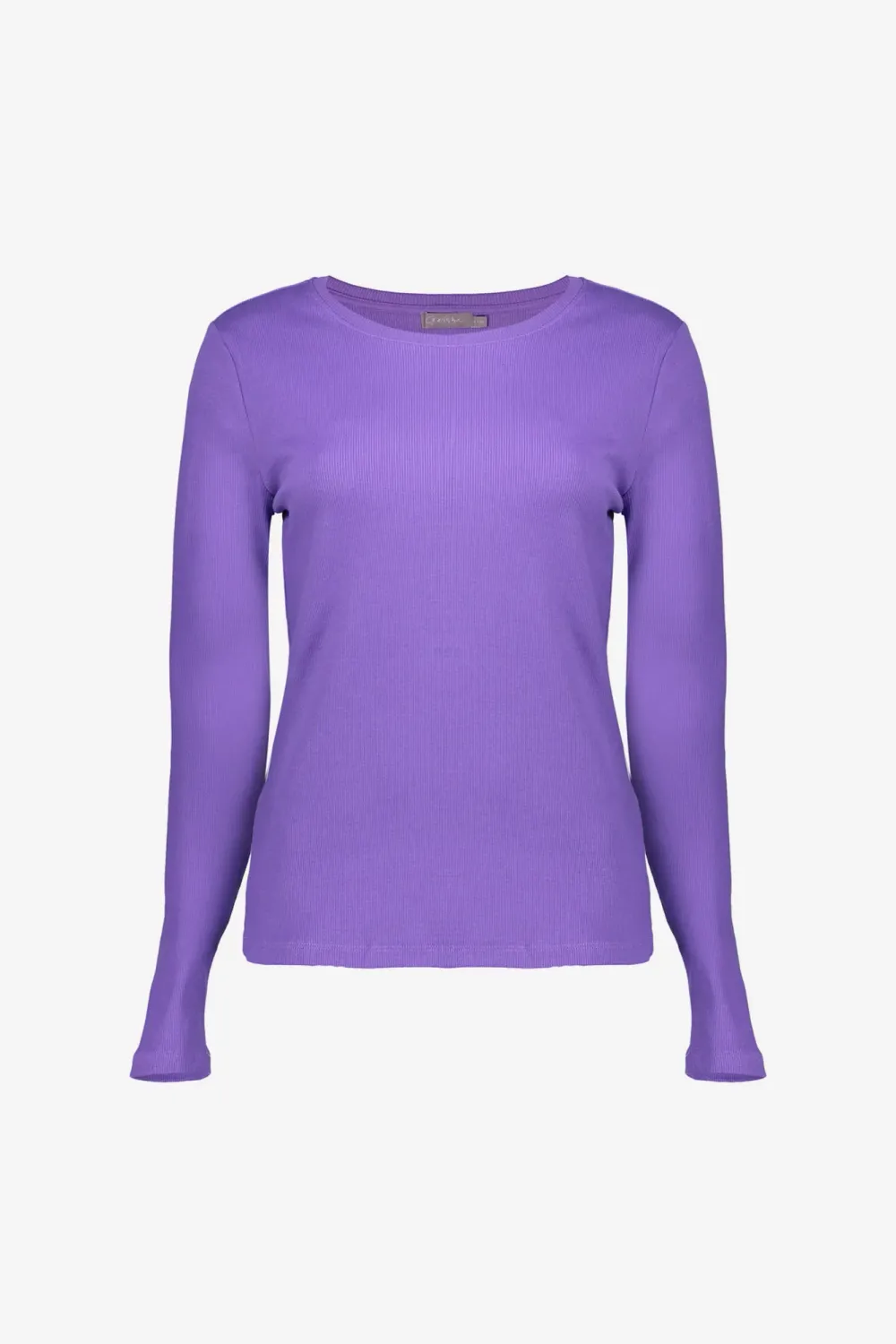 Geisha T-shirt rib round neck Paars