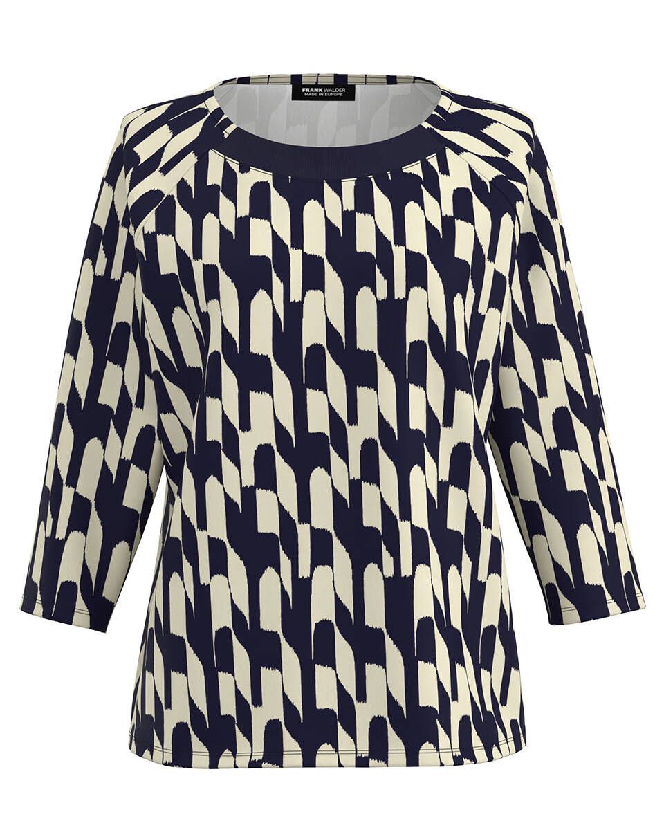 Frank Walder Shirt 3/4 mouw Beige