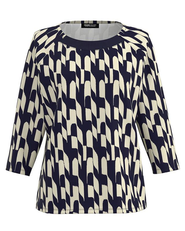 Frank Walder Shirt 3/4 mouw Beige