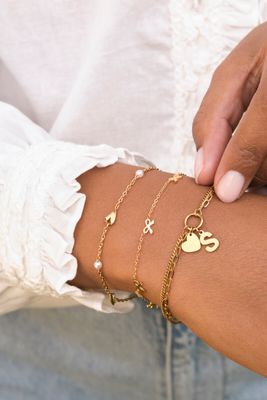 My Jewellery Bracelet with mini bows Goud