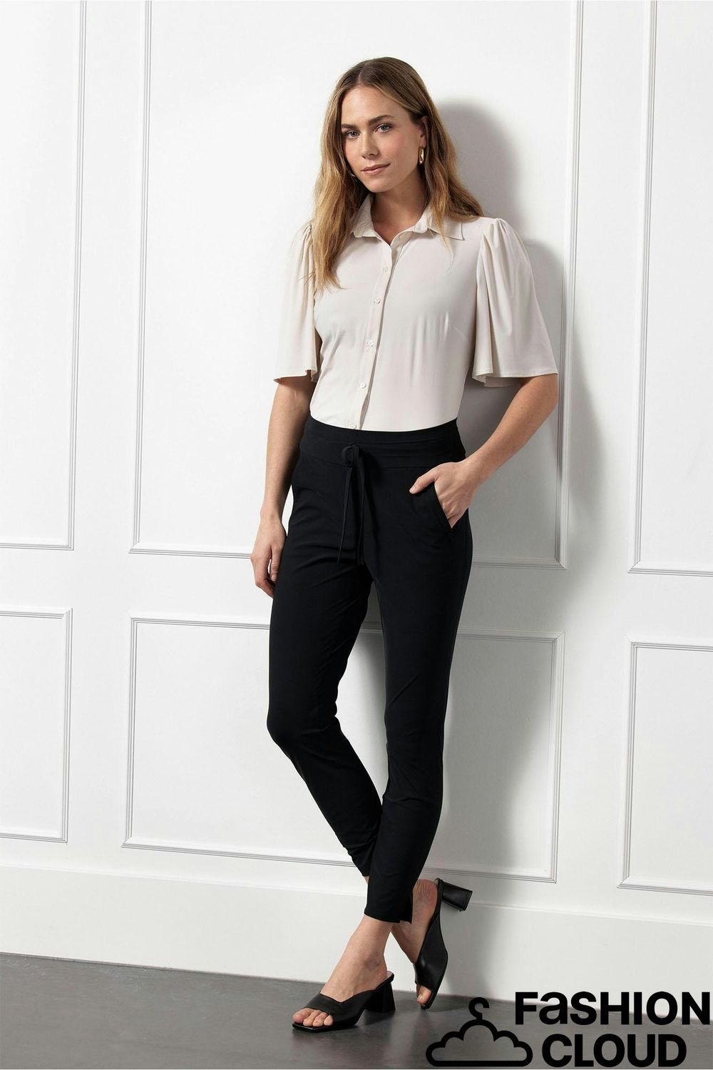 Studio Anneloes Startup summer trousers Zwart