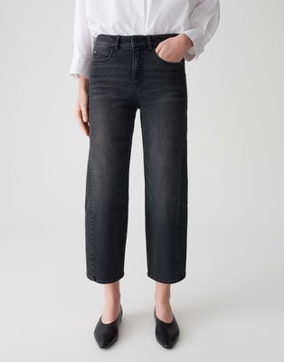Opus Pants spijkerbroek Melly twist Grijs
