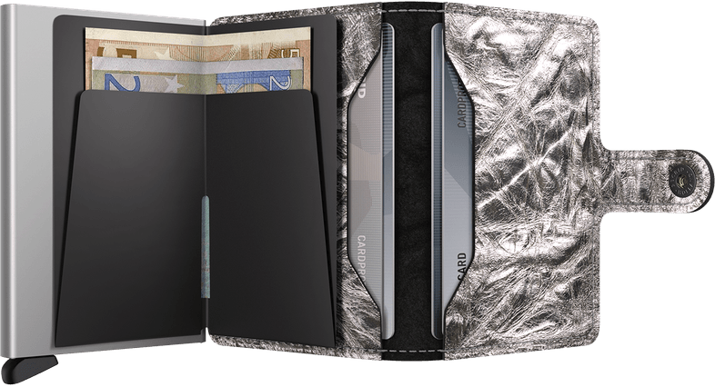 Secrid Miniwallet Crunch zilver