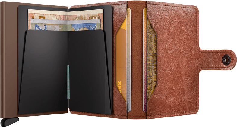 Secrid Miniwallet Vintage Cognac bruin