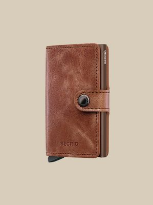 Secrid Miniwallet Vintage Cognac bruin