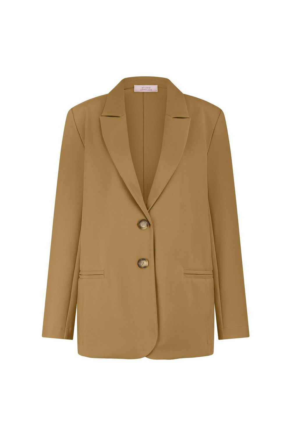 Studio Anneloes Sofia bonded blazer caramel
