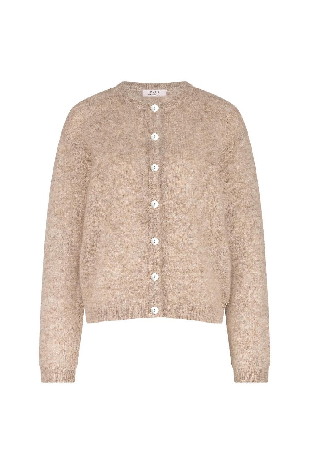 Studio Anneloes Bibi mohair cardigan Beige