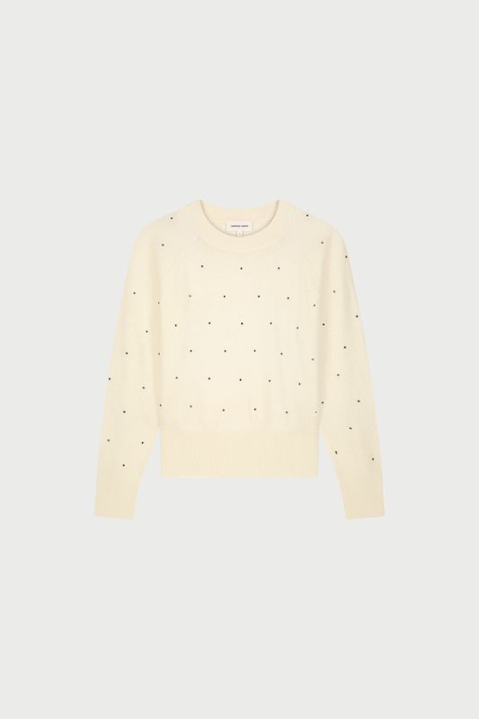 Fabienne Chapot Lidi Rhinestone Pullover Ecru CLTPUL12AW25