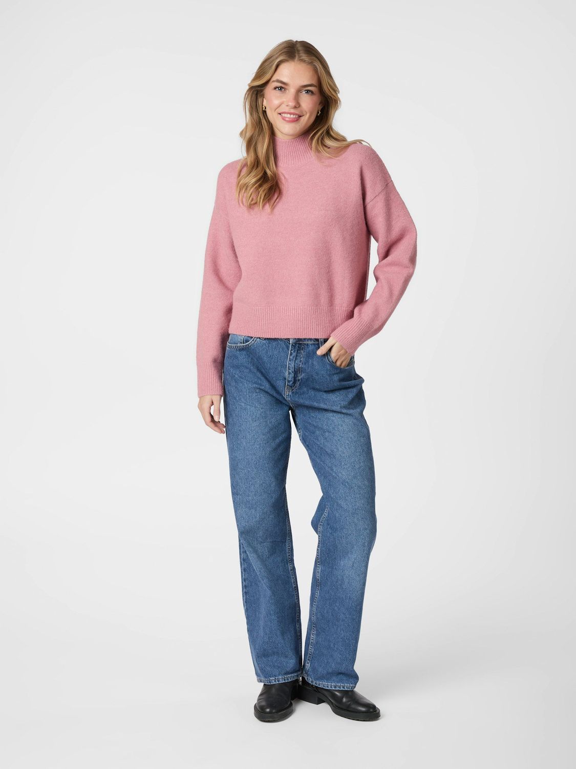 Neo Noir Paulina Knit Blouse Roze