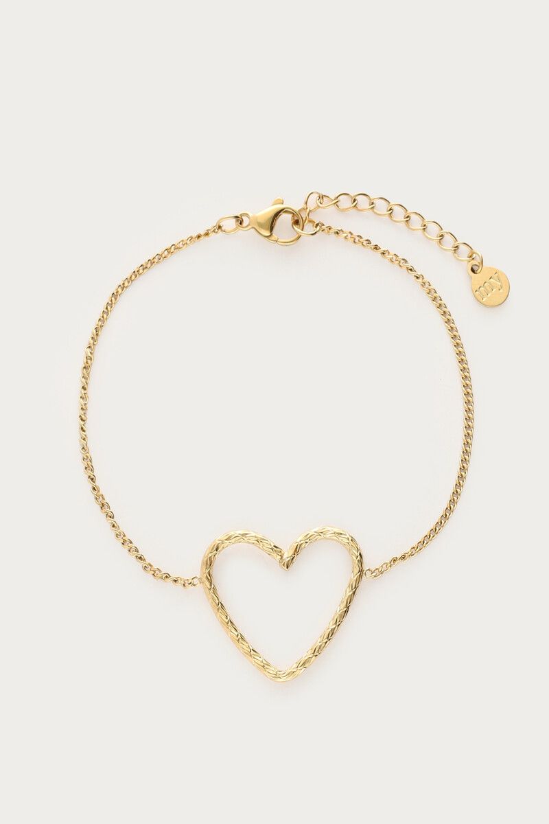 My Jewellery Bracelet open heart Goud