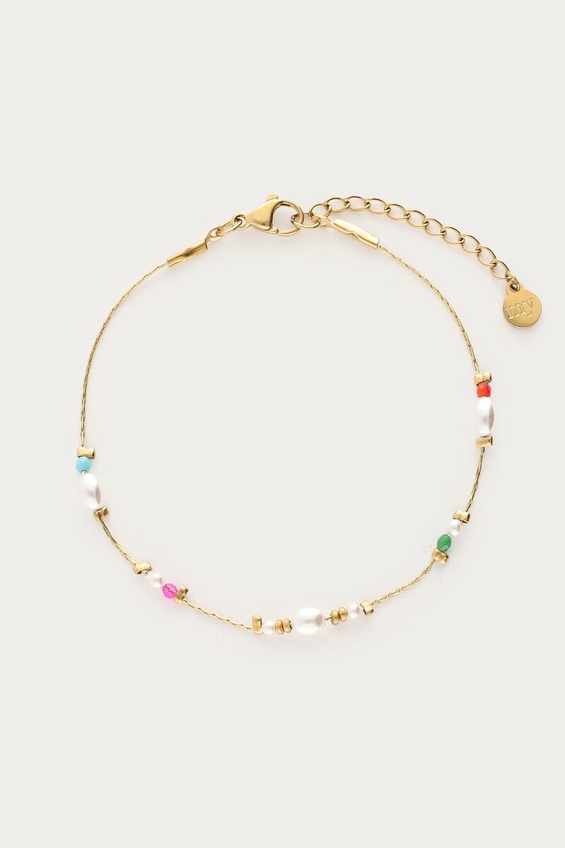 My Jewellery Bracelet mini pearls &amp; beads Goud