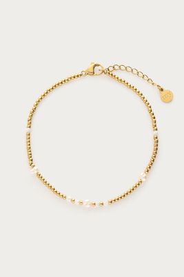 My Jewellery Bracelet cubes and pearls Goud