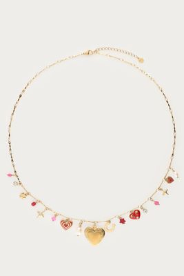 My Jewellery Necklace mini charms heart Goud