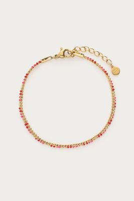 My Jewellery Bracelet dot red emaille Goud