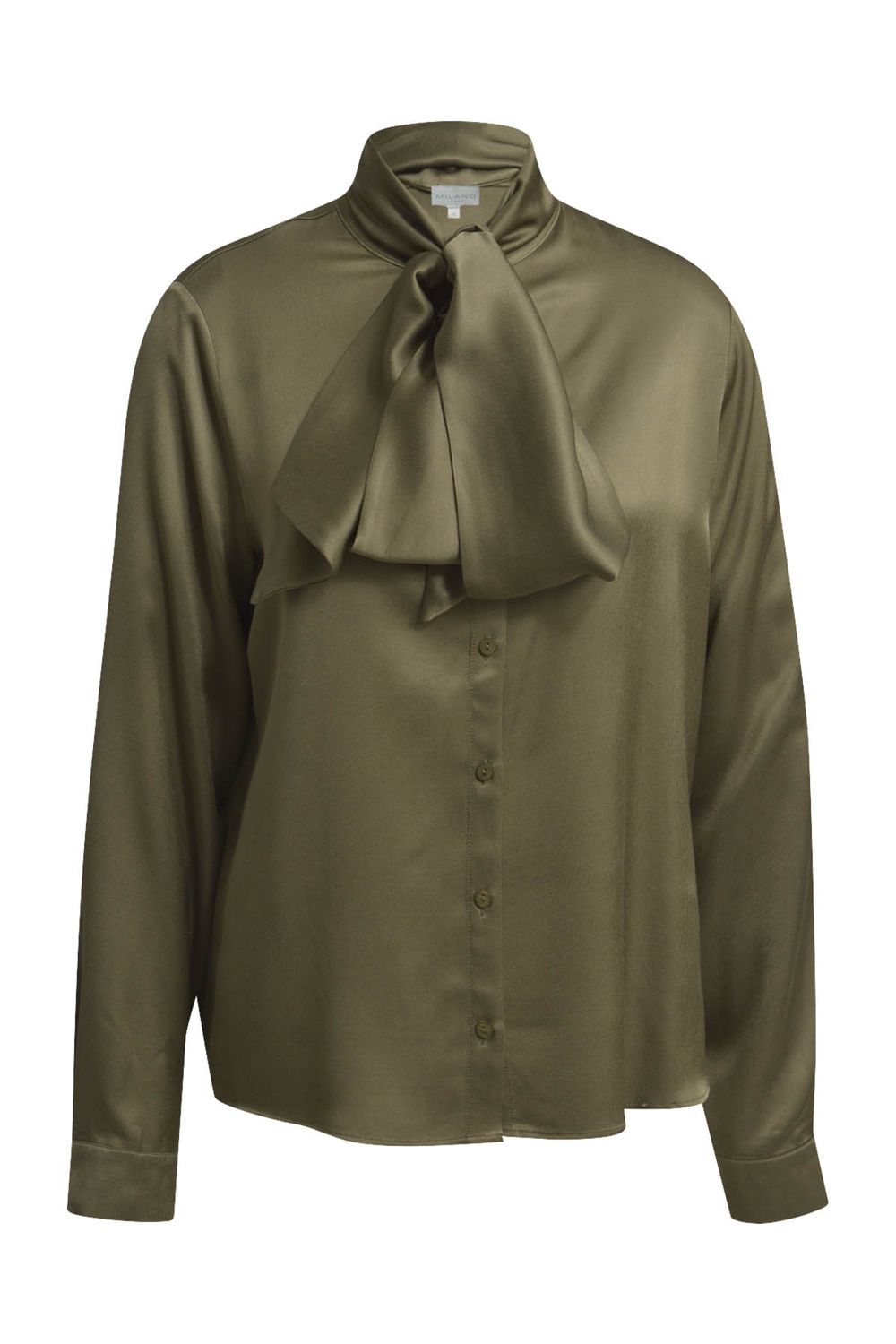 Milano Italy blouse met strik groen