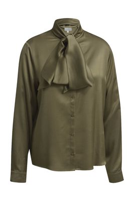 Milano Italy blouse met strik groen