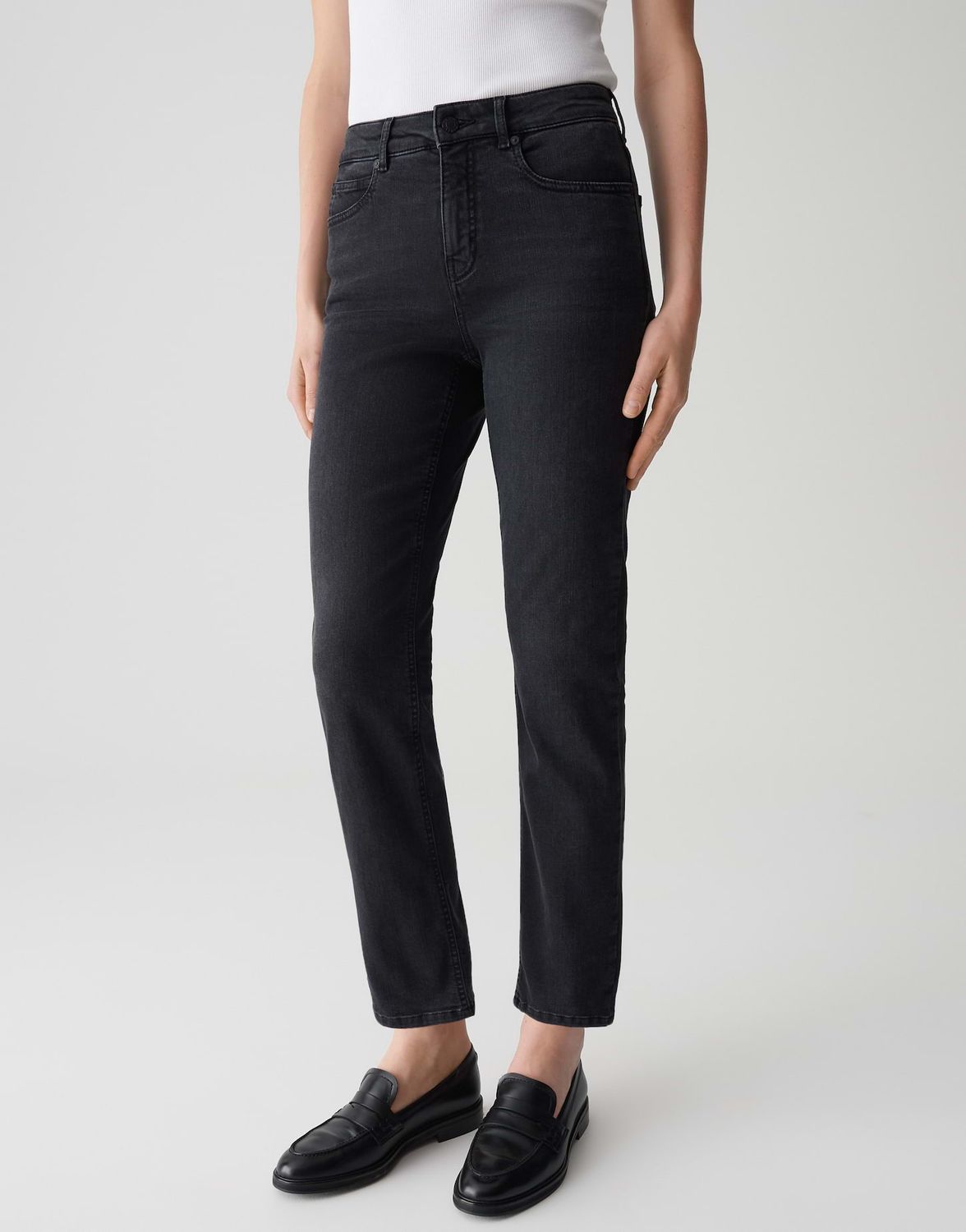 Opus Pants Melly base Zwart